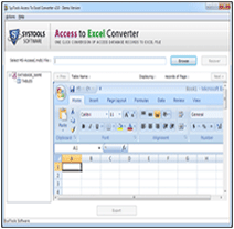 access to excel conversion